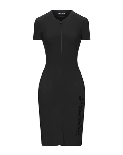 Frankie Morello Midi Dresses In Black