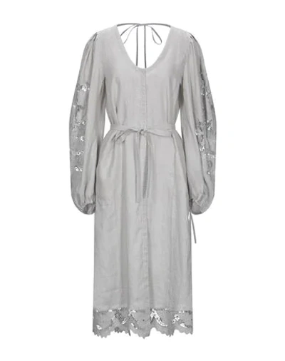 Vita Kin 3/4 Length Dresses In Grey