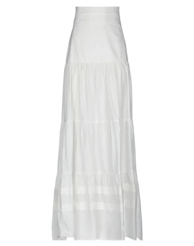 Manila Grace Long Skirts In White