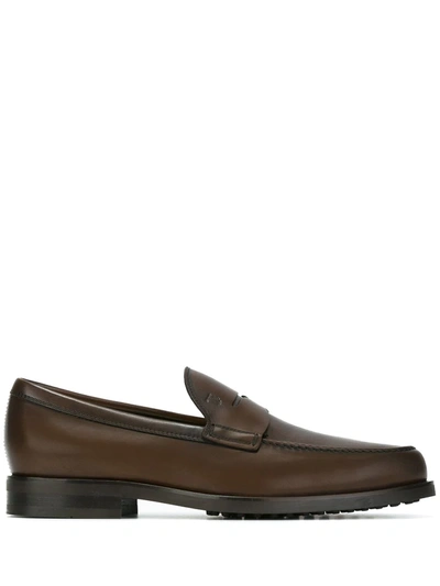 Tod's Classic Loafers In Brown