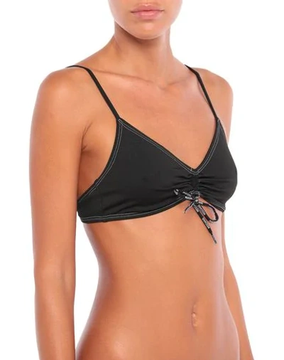 Moschino Bikini Tops In Black