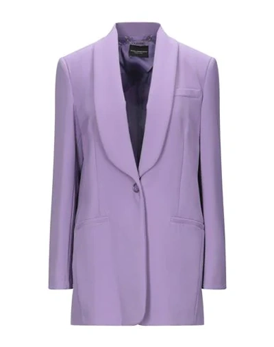 Atos Lombardini Suit Jackets In Light Purple