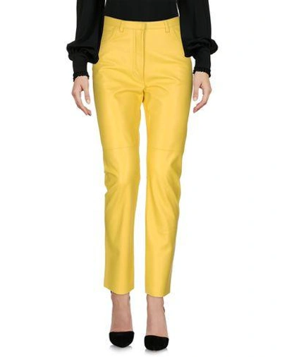 Celine Casual Pants In Yellow
