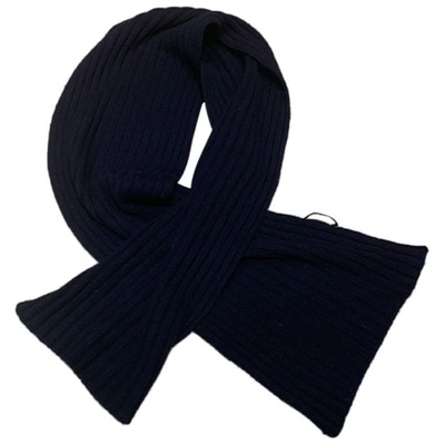 Pre-owned Dolce & Gabbana Cashmere Scarf In Blue