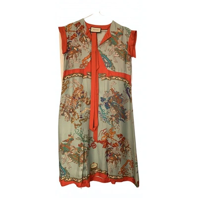 Pre-owned Gucci Silk Mid-length Dress In Other