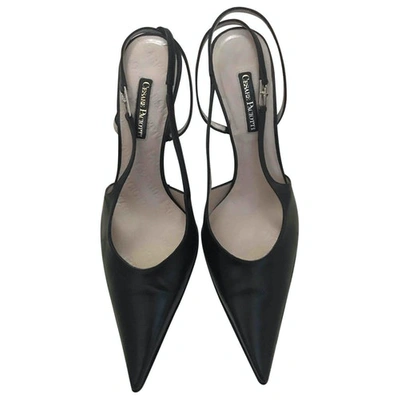 Pre-owned Cesare Paciotti Leather Heels In Black