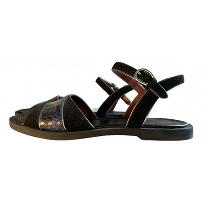 Pre-owned Marc By Marc Jacobs Leather Sandals In Blue