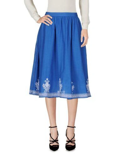 Ymc You Must Create 3/4 Length Skirts In Azure