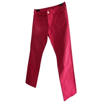 Pre-owned Gerard Darel Straight Jeans In Red