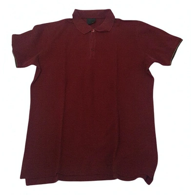 Pre-owned Fendi Polo Shirt In Burgundy