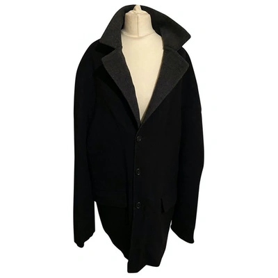 Pre-owned Ermenegildo Zegna Wool Coat In Black