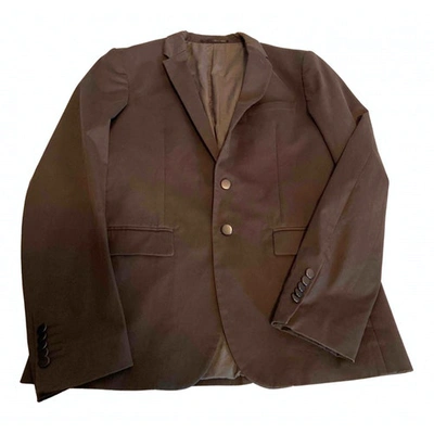 Pre-owned Mauro Grifoni Vest In Brown
