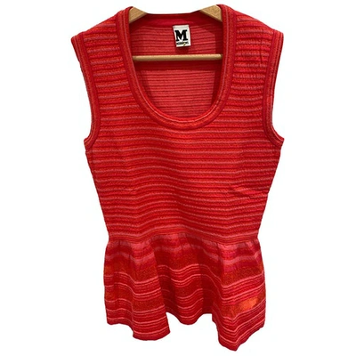 Pre-owned M Missoni Vest In Red