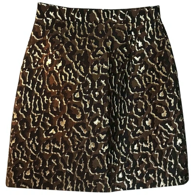 Pre-owned Michael Kors Mini Skirt In Brown