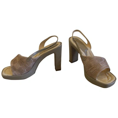 Pre-owned Rodo Leather Sandal In Other