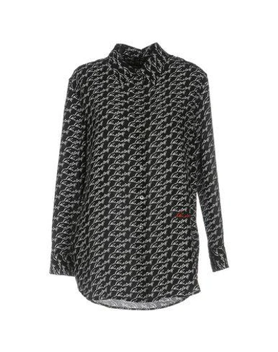 Equipment Patterned Shirts & Blouses In Black
