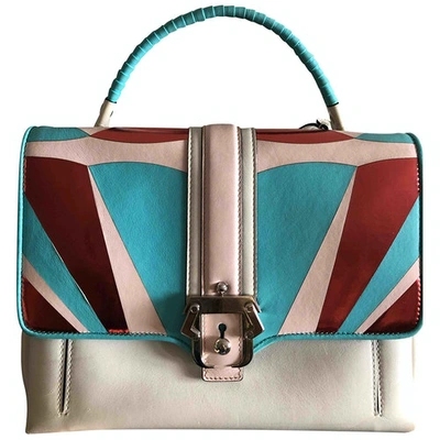 Pre-owned Paula Cademartori Leather Handbag In White