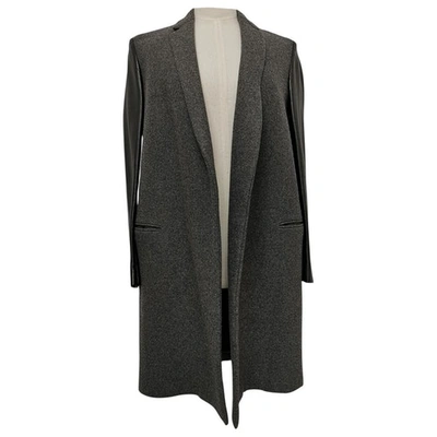 Pre-owned Celine Grey Wool Coat
