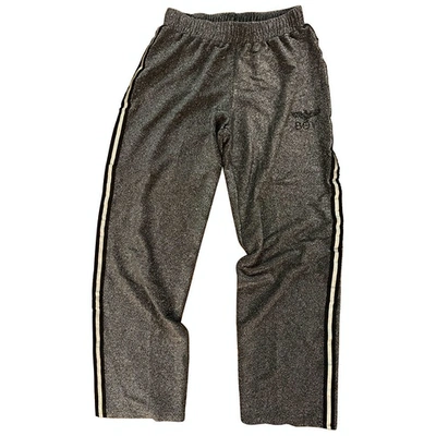Pre-owned Boy London Large Pants In Silver
