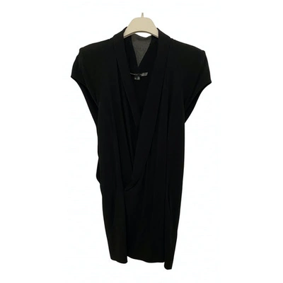 Pre-owned Theyskens' Theory Mini Dress In Black