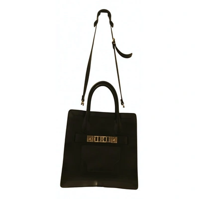 Pre-owned Proenza Schouler Ps11 Leather Tote In Black