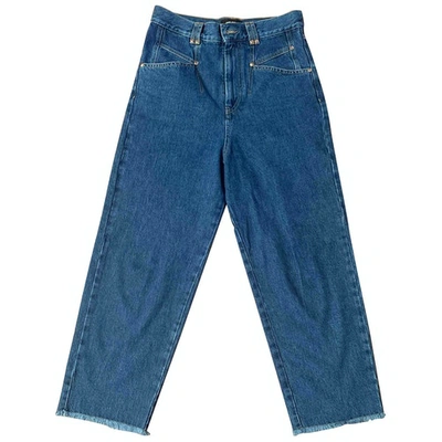 Pre-owned Isabel Marant Blue Cotton Jeans