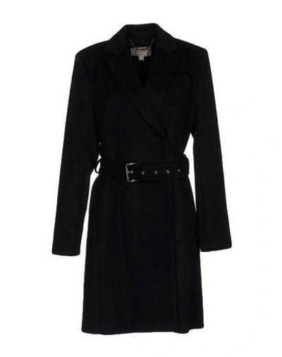 Michael Michael Kors Belted Coats In Black