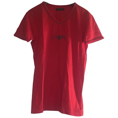 Pre-owned Emporio Armani Red Cotton T-shirt