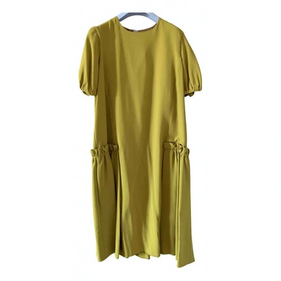 Pre-owned Rochas Mid-length Dress In Yellow