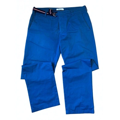 Pre-owned Bally Trousers In Blue
