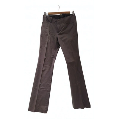 Pre-owned Club Monaco Grey Cotton Trousers