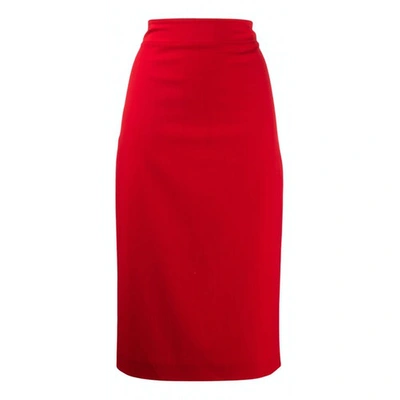 Pre-owned Blumarine Mid-length Skirt In Red