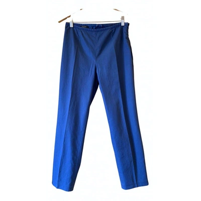 Pre-owned Escada Chino Pants In Blue