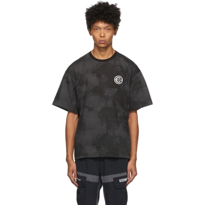 Colmar By White Mountaineering Black And Grey Printed T-shirt In Black 99
