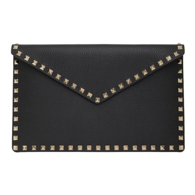 Valentino Garavani Large Flat Pouch In No Nero