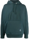 A-cold-wall* Blue Contour Line Hoodie In Green