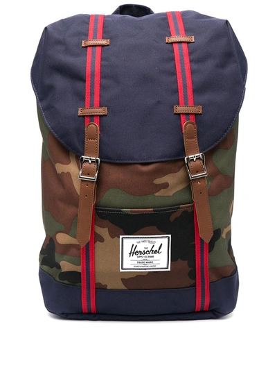 Herschel Supply Co Camouflage-print Backpack In Green