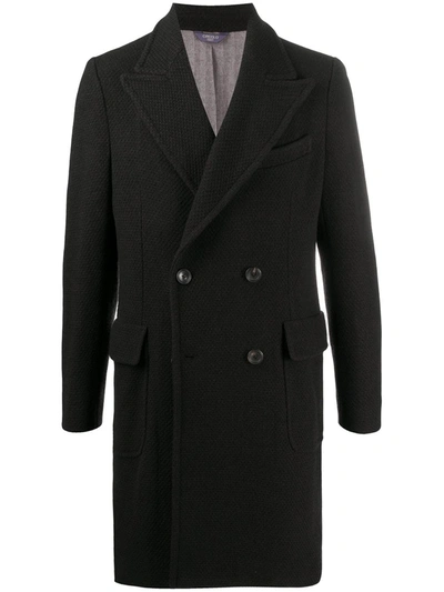 Circolo 1901 Wool Double-breasted Button Coat In Brown
