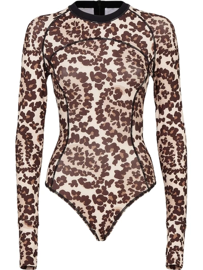 Fendi Multicolour Lycra® Body In Neutrals