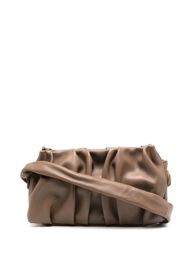 Elleme Vague Leather Shoulder Bag In Brown