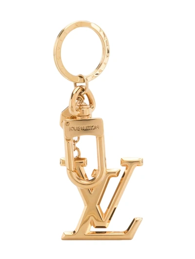 Pre-owned Louis Vuitton  Lv Key Holder In Gold