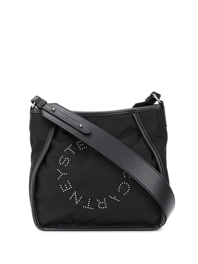 Stella Mccartney Logo Shoulder Bag In Black