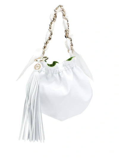 Sara Battaglia Felicity Bucket Bag In White