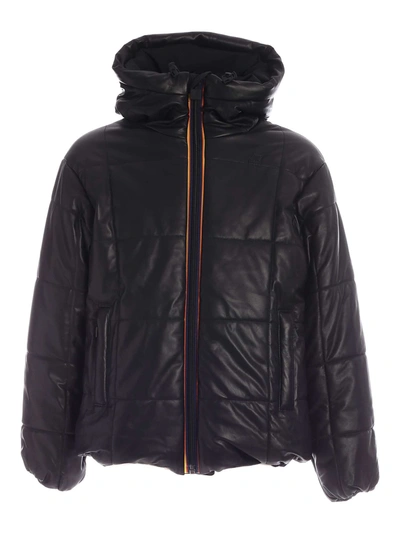 K-way Claude Kl Air Padded Double Jacket In Black