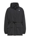 K-way Naomi Nylon Fur Parka Jacket In Black