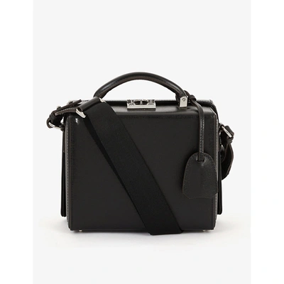 Mark Cross Gerald Textured Leather Briefcase In Black