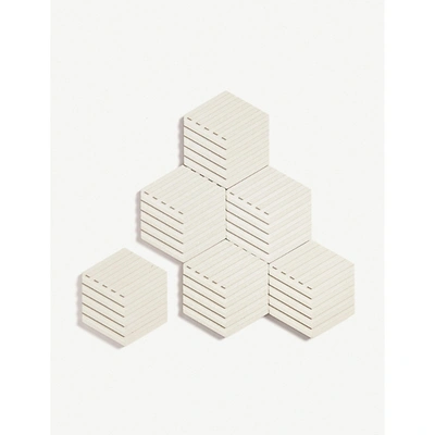Areaware Table Tiles Concrete And Cork Coasters Set Of Six