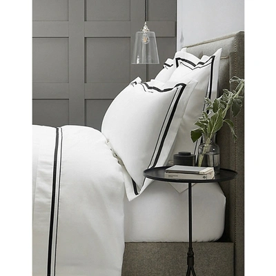 The White Company White Cavendish Classic Cotton Superking Pillowcase 50cm X 90cm King