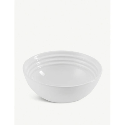 Le Creuset White Stoneware Cereal Bowl 16cm In White