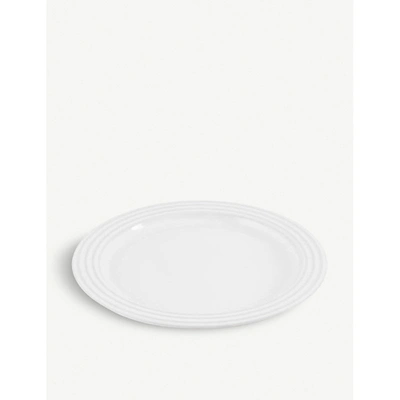 Le Creuset Stoneware Dinner Plate 27cm In White